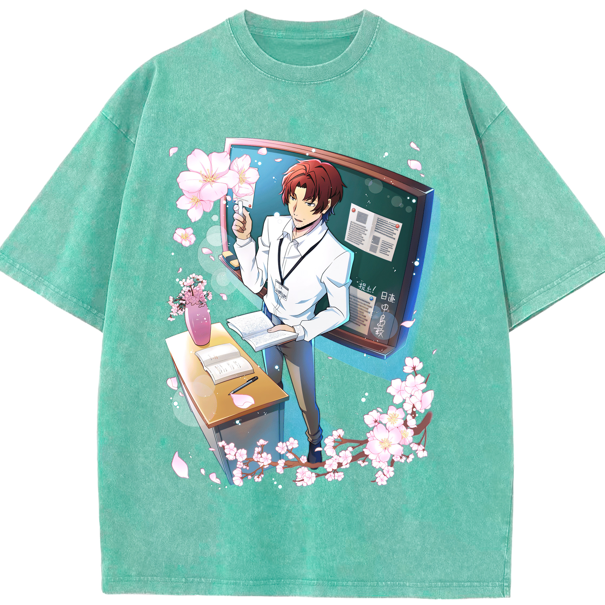 （画像用） 文豪ストレイドッグス Bungo Stray Dogs 綿100% ヴィンテージ風 半袖Tシャツ（フロントプリント）